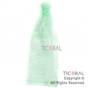 BOLSA ORGANZA 31X14 CM VERDE HS1298-4 x 1